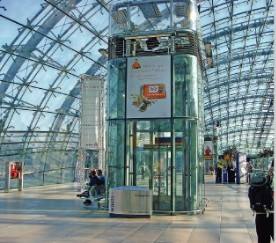 Borosilicate E60 glass fire resistant elevator door enclosure airport terminals mechanical property
